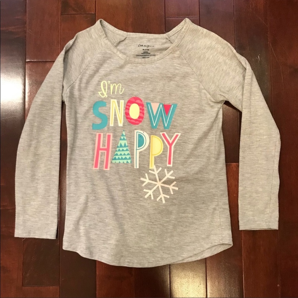 Cat & Jack I'm Snow Happy Winter Thermal Shirt